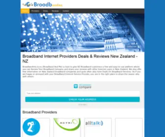 Broadbandme.co.nz(Real Unbiased Broadband Reviews NZ) Screenshot