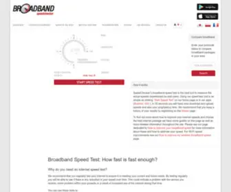 Broadbandspeedchecker.co.uk(Broadband Speed Checker) Screenshot