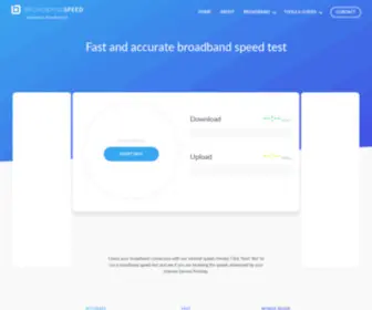 Broadbandspeedtest.org.uk(Fast and accurate broadband speed test) Screenshot