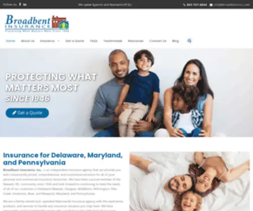 Broadbentins.com(Independent Insurance Agency) Screenshot