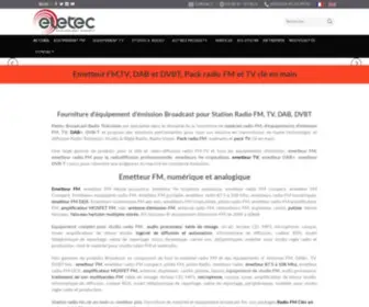 Broadcast-Eletec.com(Emetteur FM et équipement d'émission pour station radio FM et télévision) Screenshot