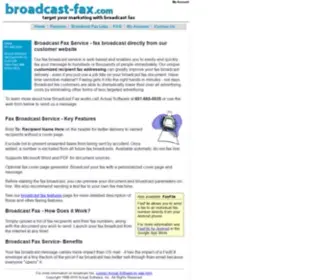 Broadcast-Fax.com(Broadcast Fax Service) Screenshot