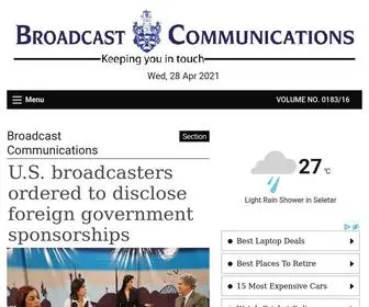 Broadcastcommunications.com(Broadcast Communications) Screenshot