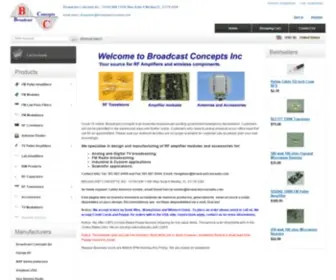 Broadcastconcepts.com(Broadcast Concepts Inc) Screenshot