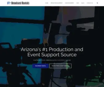 Broadcastrentals.com(Production Rentals) Screenshot