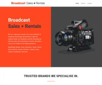 Broadcastsalesandrentals.com(Broadcast Sales and Rentals) Screenshot