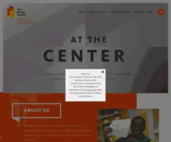 Broadcenter.org(The Broad Center) Screenshot