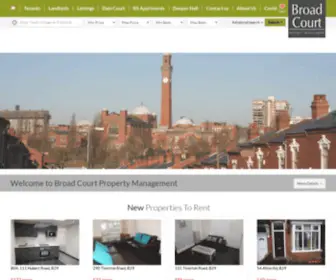 Broadcourt.com(Student accommodation) Screenshot