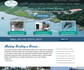 Broadcreekmarinahh.com(Broad Creek Marina Hilton Head Island South Carolina) Screenshot