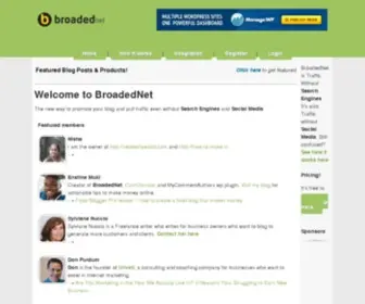 Broaded.net(How Important Is Blog Promotion Network) Screenshot