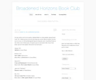 Broadened-Horizons.org(Broadened Horizons Book Club) Screenshot