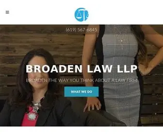 Broadenlaw.com(Broaden Law LLP) Screenshot