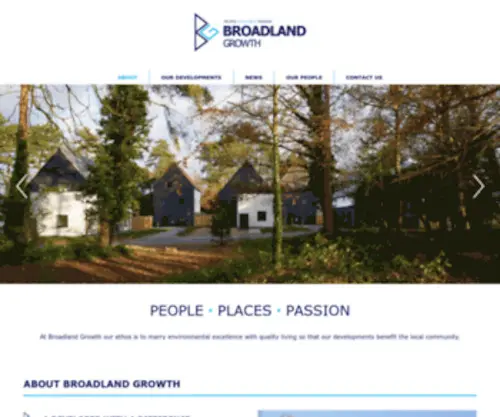 Broadlandgrowth.co.uk(A developer with a difference) Screenshot