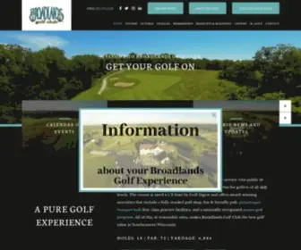 Broadlandsgolfclub.com(Golf Course in North Prairie) Screenshot