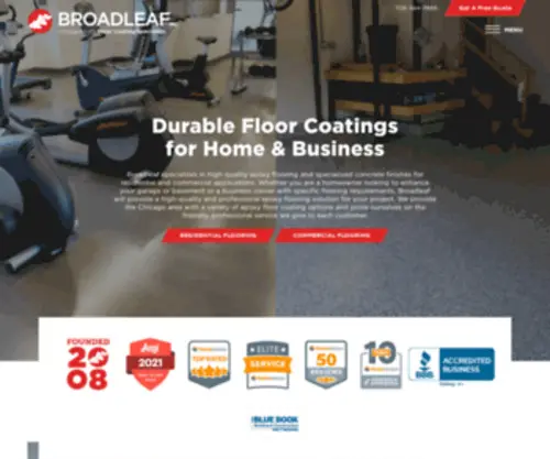 Broadleafinc.com(Chicago Garage) Screenshot