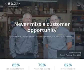Broadly.com(Broadly's software) Screenshot