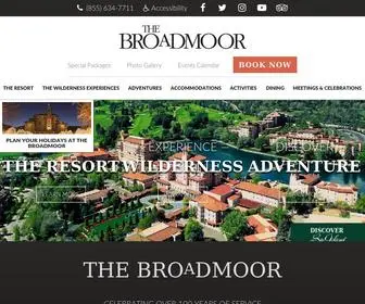 Broadmoor.com(The Broadmoor) Screenshot