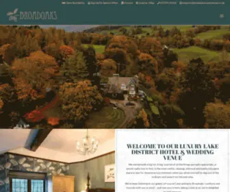 Broadoakscountryhouse.co.uk(Luxury Lake District Hotel In Windermere) Screenshot