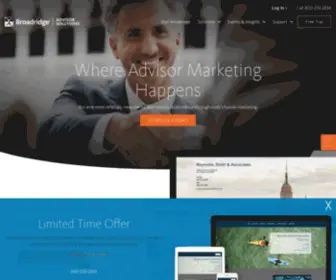 Broadridgeadvisor.com(Financial Advisor Marketing) Screenshot