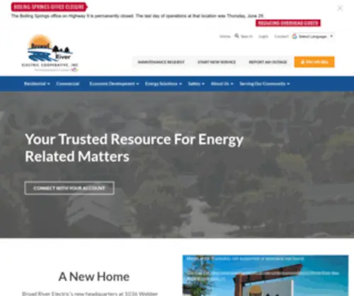Broadriverelectric.com(Broad River Electric Cooperative) Screenshot