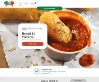 Broadstpizzeriamenu.com(Get 10% off your pizza delivery order) Screenshot