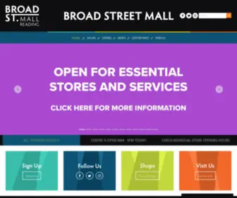 Broadstreetmall.com(Broad Street Mall Reading Shopping Centre) Screenshot