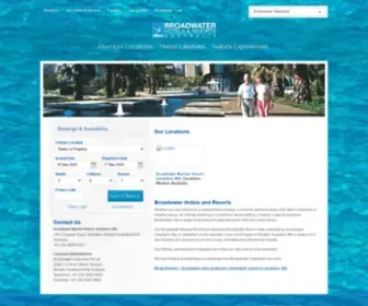 Broadwaters.com.au(Broadwater 4 & 4.5 Resorts) Screenshot