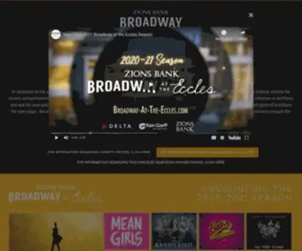 Broadway-AT-The-Eccles.com(Broadway at the Eccles) Screenshot