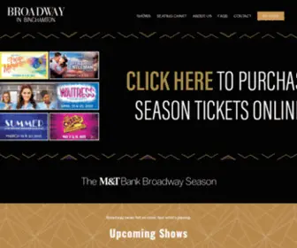 Broadwaybinghamton.com(Broadway in Binghamton) Screenshot