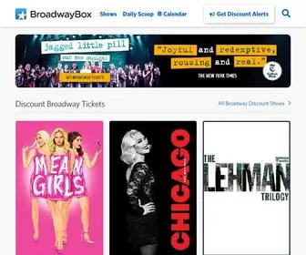 Broadwaybox.com(Discount Broadway Tickets) Screenshot