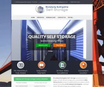 Broadwayburlingameselfstorage.com(Broadway Burlingame Self Storage) Screenshot