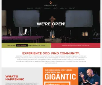 Broadwaychurch.ca(Experience God) Screenshot