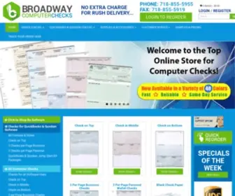 Broadwaycomputerchecks.com(Best place to order checks online) Screenshot