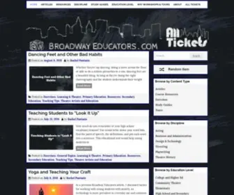 Broadwayeducators.com(Broadway Educators) Screenshot