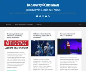 Broadwayincincinnati.news(The blog for Broadway in Cincinnati) Screenshot