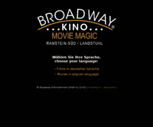 Broadwaykino.de(Broadway Kino) Screenshot