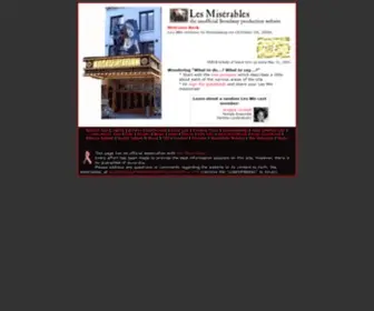 Broadwaylesmis.com(Les Misérables) Screenshot
