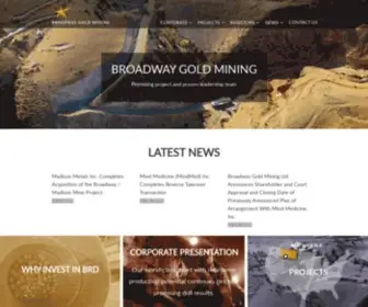 Broadwaymining.com(Gold investment guide) Screenshot