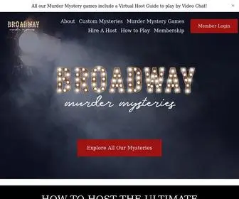 Broadwaymurdermysteries.com(Broadway Murder Mysteries) Screenshot