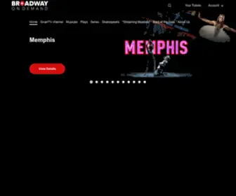 Broadwayondemand.com(Broadway On Demand) Screenshot