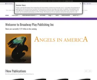 Broadwayplaypubl.com(Broadway Play Publishing Inc) Screenshot