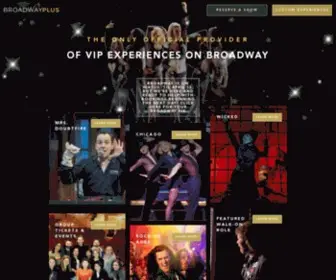 Broadwayplus.com(Broadway Plus) Screenshot