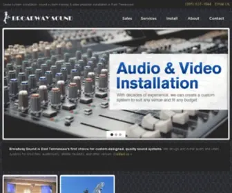 Broadwaysound.net(Audio Video Installations) Screenshot