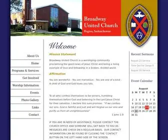 Broadwayuc.ca(Broadway United Church) Screenshot