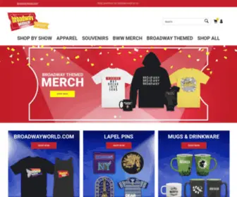 BroadwayWorldshop.com(Merchandise, Accessories, Apparel) Screenshot