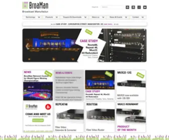 Broaman.com(Broadcast Manufactur) Screenshot