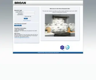 Broanrewards.com(Broan) Screenshot