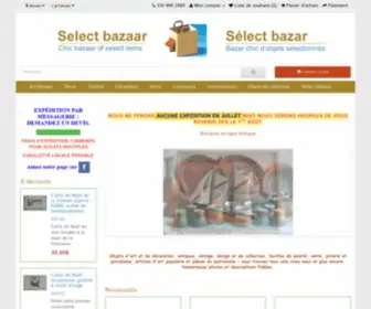 Brocanteselectbazar.com(Brocante en ligne bilingue d'objets anciens) Screenshot