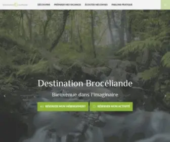 Broceliande-Vacances.com(Destination Brocéliande) Screenshot