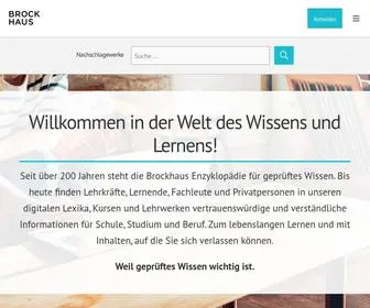 Brockhaus.de(Entdecke die neue Welt des Lernens) Screenshot